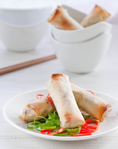 Đầu tuần làm nem cuốn nướng Đầu tuần làm nem cuốn nướng