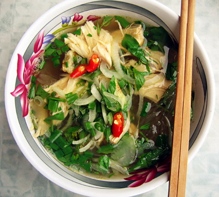 Miến gà thưởng thức Tết sớm
