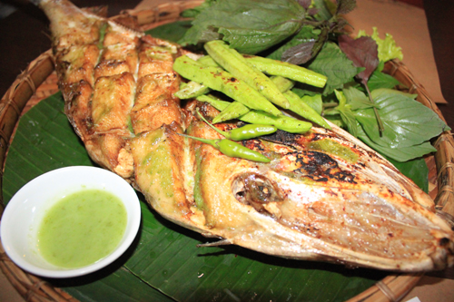 Cá da bò nướng.
