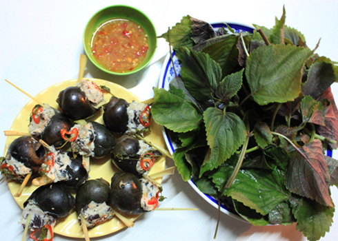 Ốc bươu nhồi thịt