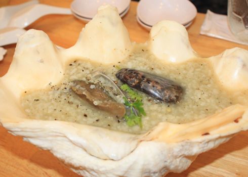 Cháo bào ngư.