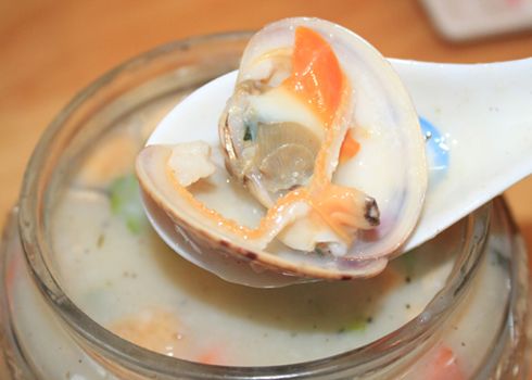 Cháo ốc thập cẩm.
