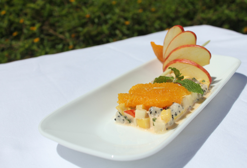 Salad thịt heo trái cây