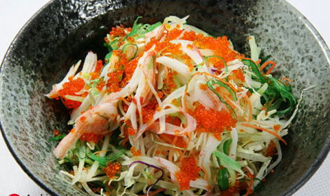 Salad trứng cua rong biển thanh khiết.