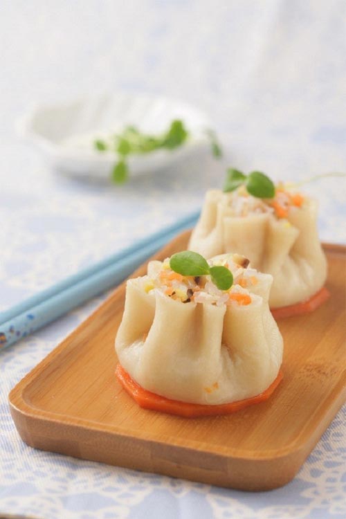 Bánh bao hoa mai