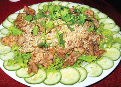 Bò tơ nướng mè