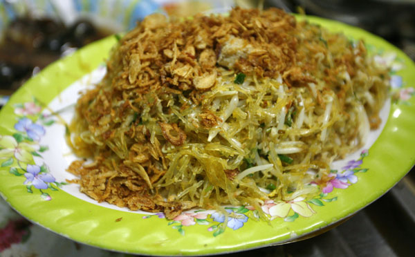 Miến xào cua 