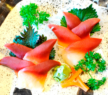 Sò gai Nhật Sashimi.