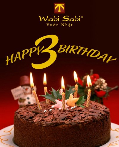 Wabi Sabi Vườn Nhật tròn 3 tuổi