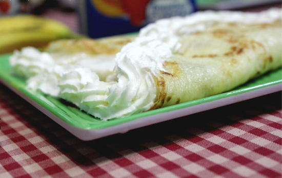 Bánh crepe chuối