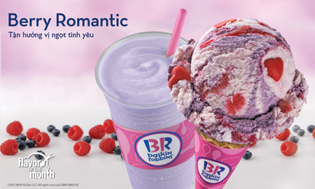 31 sắc màu Valentine cùng kem 31 mùi Baskin-Robbins