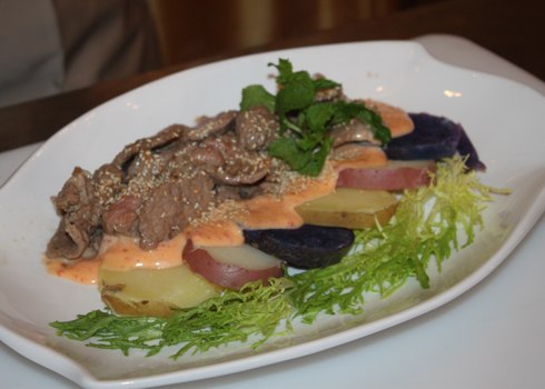 Khoai tây xào thịt