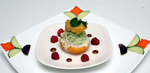 salad đào sò điệp tươi