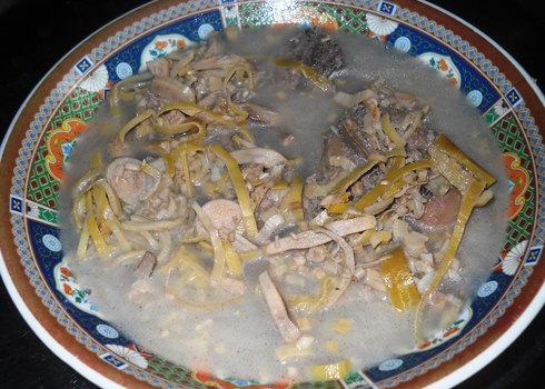 Canh bắp chuoói rừng
