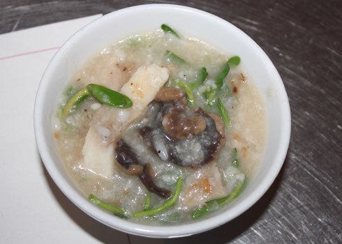 Cháo cá lóc nấm tràm