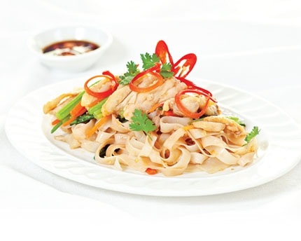 Bánh đa xào thịt chua ngọt