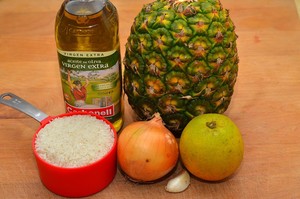 Nguyên liệu làm cơm chay kiểu Thái