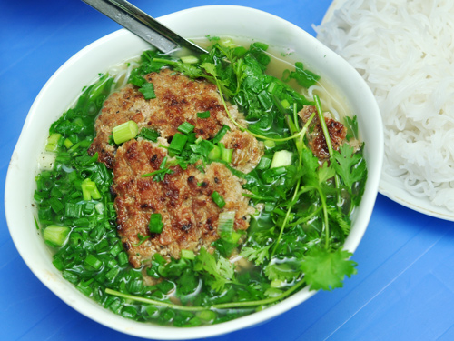 Bún chả chan.