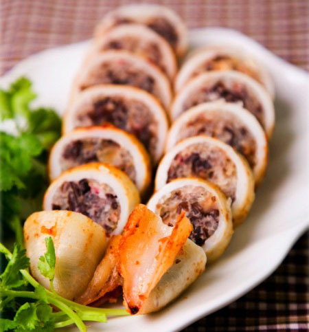 Mực nhồi thịt chiên