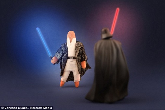 Hai nhân vật chính trong "Star War" từ củ cà rốt