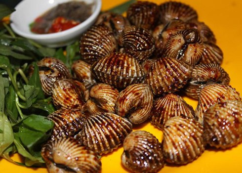 Sò huyết rang muối