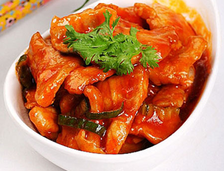 Thăn lợn xào chua ngọt