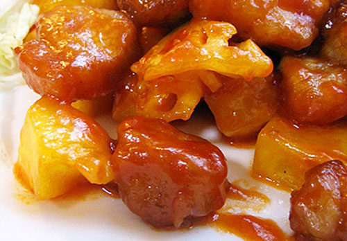 Thịt Lợn Xốt Dứa Chua Ngọt