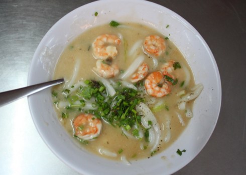Bánh canh tôm nước dừa