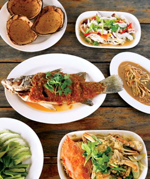 Nhà hàng hải sản Bangpo ở Koh Samui