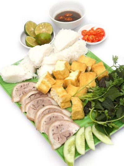 Bún đậu mắm tôm.