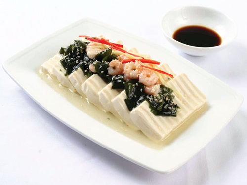Đậu hũ hấp tôm
