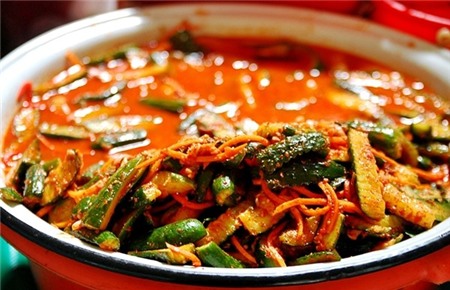 Kim chi dưa chuột.