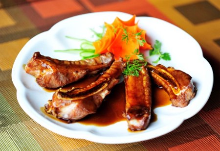 Sườn Mỹ nướng Hàn Quốc.