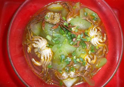 Canh rạm nấu bí đao - Ảnh: H.Thảo