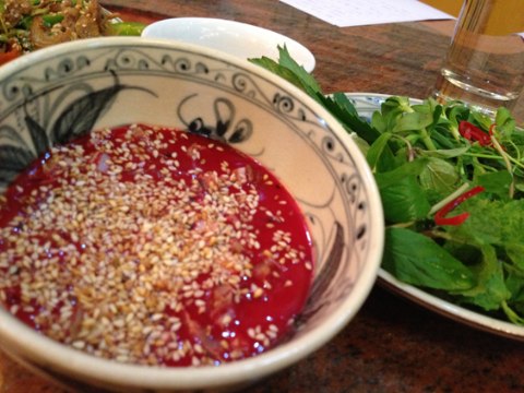Tiết canh dê