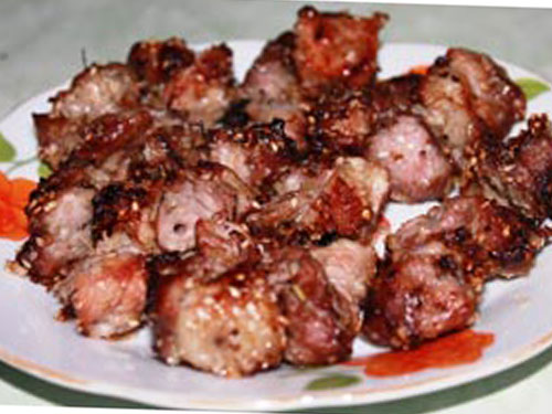 Ngon như heo bản nướng mè