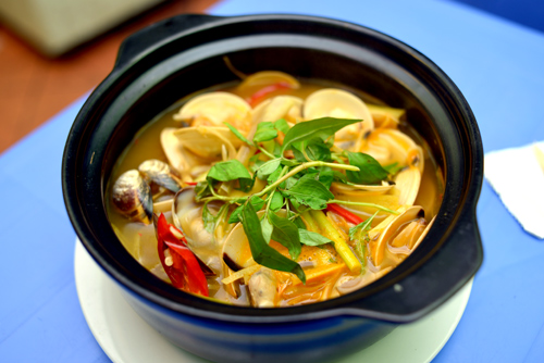 Ngao hấp Thái cực ngon.