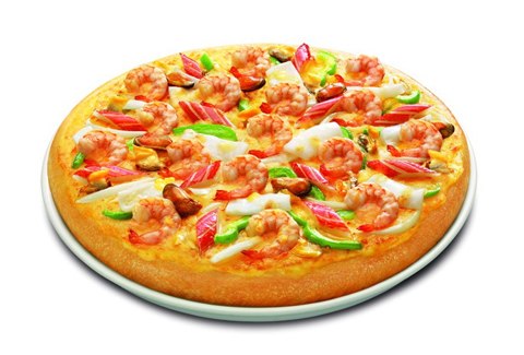 Nhà hàng cho bạn nhiều lựa chọn phong phú như pizza hải sản với tôm, cua, mực và nghêu, cùng nước sốt Marinara; hoặc chiếc pizza thượng hạng Super Deluxe với các loại thịt và rau củ phong phú như thịt lợn, xúc xích Italy, thịt xông khói, tiêu, nấm.