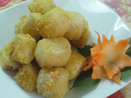 Đậu phụ chiên trứng muối
