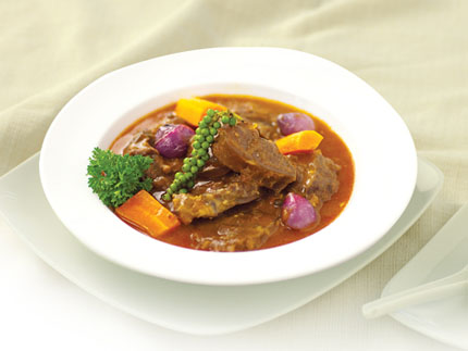 Bắp bò nấu tiêu xanh