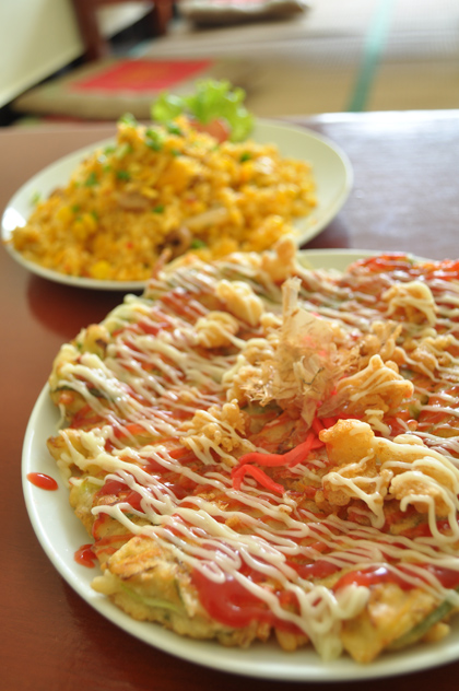 Bánh xèo Nhật phố Trấn Vũ