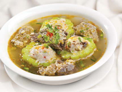 Canh cua khổ qua