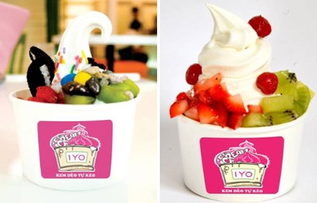 Độ dẻo của kem thể hiện chất lượng của kem, được làm với nguyên liệu chính là gelato chứ không không bị đóng nhiều đá vì không có nhiều nước.
