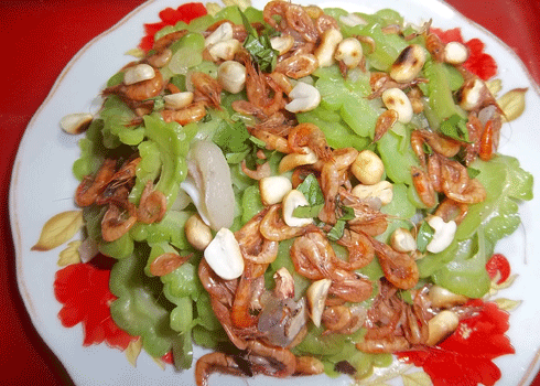 Khổ qua trộn tép muỗi