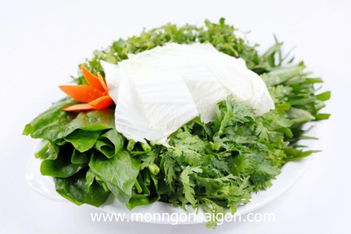 Bạn có thể gọi phần rau hỗn hợp nhiều loại