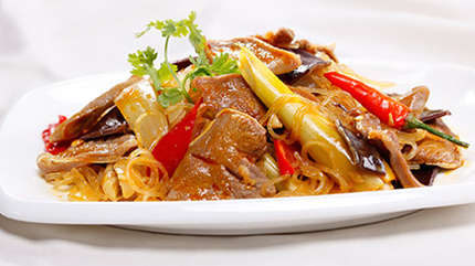 Lưỡi heo xào lăn