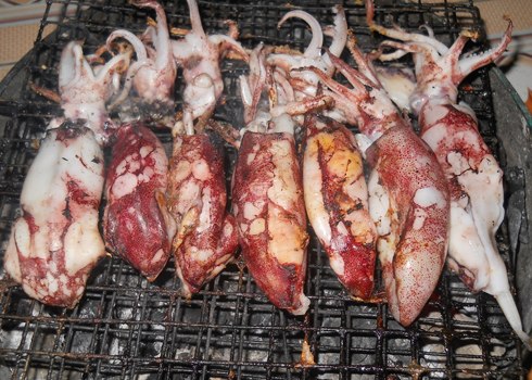 Mực cơm nướng