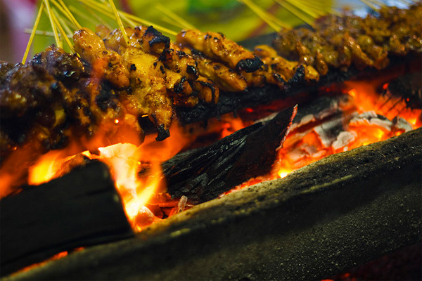 Thịt xiên nướng satay