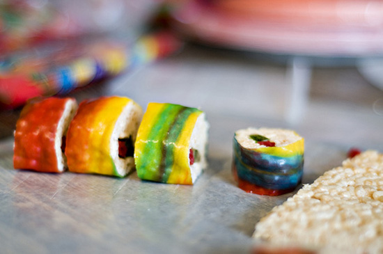 Sushi kẹo ngọt.