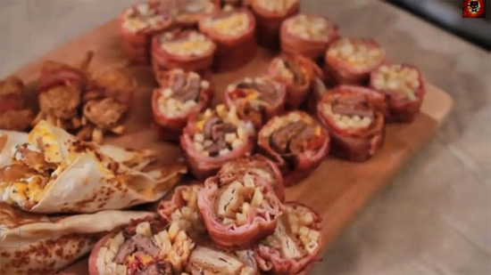 Sushi thịt nguội.